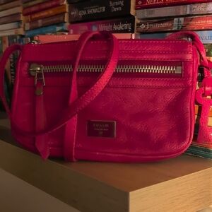 Fossil Women's Bright Pink Crossbody Bag